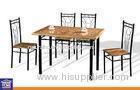 Particle Board Top Dining Table and Chairs Set for Restaurant / Home Indoor Outdoor Furniture