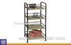 Kitchen or Living Room Home Storage Racks for Shoes or Garage with 4 Tiers ABS Plastic Board