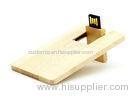 Customized Credit Card USB Stick Wood Logo Engraved For Promotion Gift