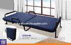 Metal Tube Portable Folding Guest Bed Indoor / Outdoor Popular Design Bedroom Furniture