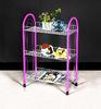 Custom 3 - 5 Tiers Modern Pink Storage Shelves and Racks Space Saving and Durable