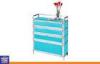 Living Room 4 Layer Shoes Rack Aluminum Garage Cabinets / Closets Custom Color and Size