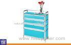 Living Room 4 Layer Shoes Rack Aluminum Garage Cabinets / Closets Custom Color and Size