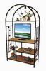 Fashion MDF Board Home Living Room Furniture Antique TV Stand with Storage Rack