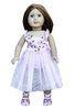 Light Pink Voile Flower Embellishment Dress / Costumes for American Girl Golls