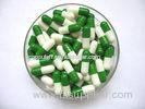 Custom Translucent / Opaque Green And White Capsules 118mg Size 0 Gel Capsule