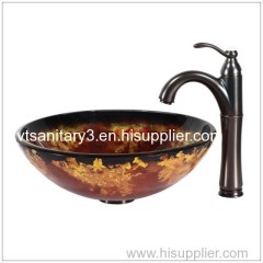 coloured glass washing basin