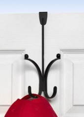 Black Metal Coat Hanger for hanging over the door