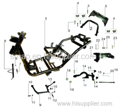 FIGURE 18 FRAME/SIDE STAND/MIAN STAND