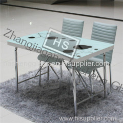 10MM white tempered glass as dining table top