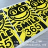 Minrui Smile Face Adhesive Breakable Sticker Paper Label Destructive Eggshell Stickers