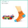 hk amazon fashion antibacterial deodorant colorful striped woman knee high sock