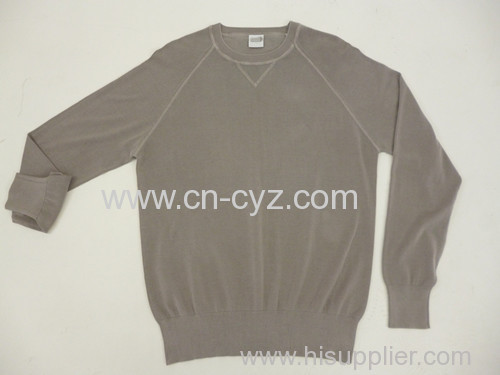 Men's 100% Long Stapled Cotton Grey Pullovers