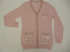 Women's Pink V Neck Cardigans