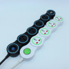 Pivoting power quirky usb power strip roating extension sockets 360degree flexiable sockets