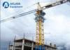 Outside Climbing Power Cable Jib Tower Crane with Remote Controller / Block Box