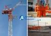 Construction Site Luffing Jib Tower Crane with 55m Boom / Split Mast Section