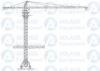 8 Tons 5513 55 m Boom Self Raising Mobile Tower Crane With 20 Meters Rail