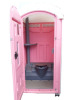 Pink Roto Mold Porta Potty Toilet