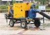 8 Inch head 63m Wheels and jacks trailer water pump with diesel engine