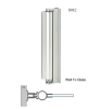 Glass Door Connecting Aluminium Profile / Wall to Glass & Wall to Glass to Glass