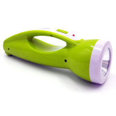 Plastic 1W Rechargeable Handle Flashlight