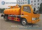 Elliptical Shaped 5000L 112hp Dongfeng Sanitation Truck For City Planning