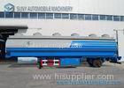 Transportation 48000L Q345 Mild Steel Oil Tank Trailer 3 Axle