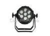 LED 8 Watt DMX LED Par Light 25 Degree Beam Angle 9CH Aluminum Housing