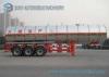 3 Axle 38000L Butyl Acetate Chemical Liquid Tank Trailers With Ellipse Shaped