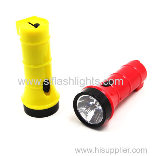 Portable 1 LED Flashlight With Rechargeable Battery