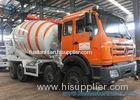 8X4 85Km/h 10m3 Mixer Truck North Benz truck White And Orange