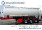 Big 60m3 3 Axles Dry Bulk Tank Trailer Aluminum Tanker 13160*2600*4000mm