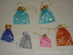 Wholesale Christmas gift bags/Christmas Candy bags with hot stamping