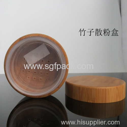 bamboo powder case with powder sifter powder jar 5g jar 10g jar 20g jar 30g jar make up package