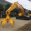 Orange peel grab bucket excavator rotating hydraulic grab