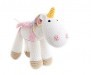 Handmade Premium White and Pink Cotton Pony Organic Plush Stuffed Animal