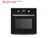 58L built-in Black glass Gas Oven digital timer control Built-in Gas oven