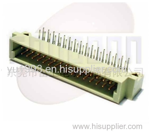 Din 41612 connector with 2 rows 16 pins male right angle type