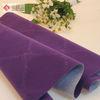 Purple Velvet Contemporary Upholstery Fabric 57 / 58&quot; With Nonwoven Base