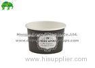 Promotional PE Liner 20oz / 24oz Disposable Paper Bowls With Lid / Spoon