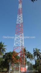 50meters self supporting lattice communication steel tower