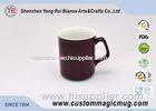 Dark Red Heat Sensitive Color Changing Mugs Special Handle Cup