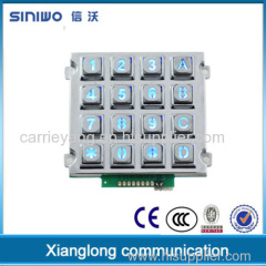 Zhejiang Xianglong Waterproof and dustproof Illuminated keypad