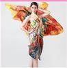 Popular Floral Custom Silk Scarves Womens Oversized Scarf 138*138cm