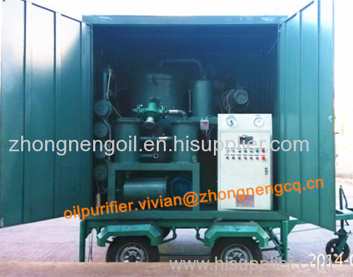 Trailer Type Wheel Mounted Transformer Oil Filtration Plant With Enclosed Structure and WeatherProof