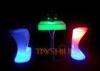 Customized Multicolor Led Bar Tables Rechargeable Led Coffee Table for Home / Pub / Bar