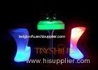 Customized Multicolor Led Bar Tables Rechargeable Led Coffee Table for Home / Pub / Bar