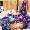 Funky Firework Patterned Pashmina Cashmere Shawl Wrap Wool Cashmere Scarf