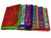 Symmetrical Cotton / Linen Pashmina Silk Shawl Embroidered Scarves